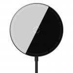 Зарядка Qi BASEUS Simple Mini Magnetic Wireless Charger (подходит для Iphone 12 с кабелем Type-C 1.5 м) черный