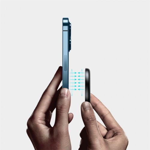 Зарядка Qi BASEUS Simple Mini Magnetic Wireless Charger (suit for Iphone 12 with Type-C cable 1.5 m) white