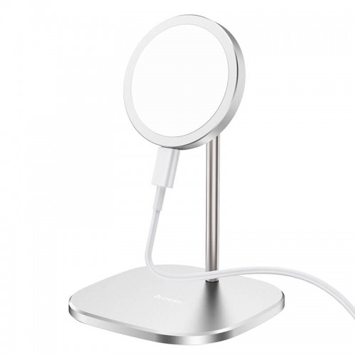 Зарядка Qi HOCO Happiness magnetic desktop wireless charger CW32 |15W| silver