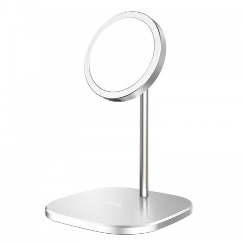Зарядка Qi HOCO Happiness magnetic desktop wireless charger CW32 |15W| silver