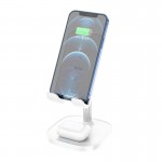 Зарядка Qi HOCO Thorough 2-in-1 stand with wireless fast charging CW37 |5-15W Max, PD/QC, 178mm| white