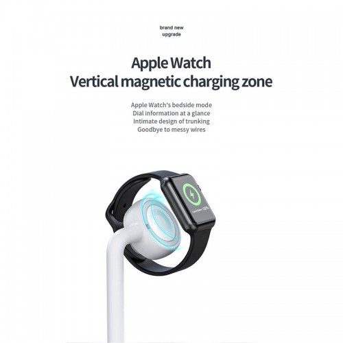 Зарядка Qi 2in1 wireless charger JYD-WC109 |15W Max, Phone/Apple-Android Watch Compatible| (Not included Watch charger) black