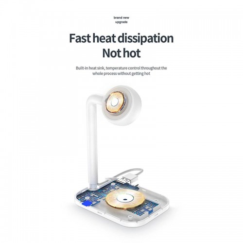 Зарядка Qi 2in1 wireless charger JYD-WC109 |15W Max, Phone/Apple-Android Watch Compatible| (Not included Watch charger) white