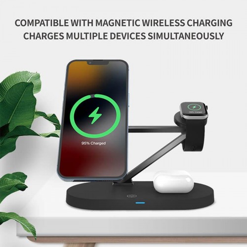 Зарядка Qi 3in1 Magnetic wireless charger JYD-WC126 |5-15W|