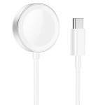 Зарядка Qi Hoco Wireless charger Type-C для iWatch CW39C |1-7/SE Series| белая
