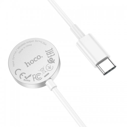 Зарядка Qi Hoco Wireless charger Type-C для iWatch CW39C |1-7/SE Series| white