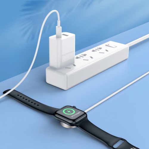 Зарядка Qi Hoco Wireless charger Type-C для iWatch CW39C |1-7/SE Series| white