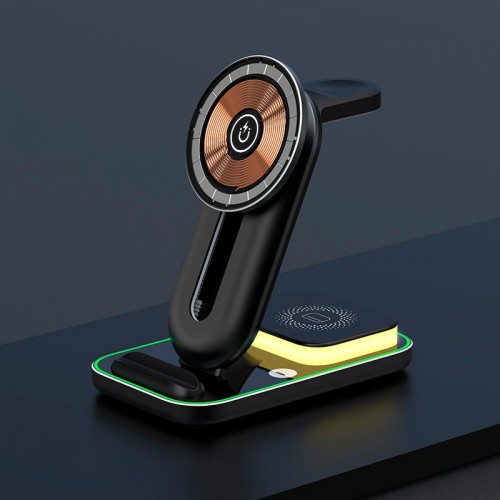 Зарядка Qi 4in1 Magnetic Wireless Charger XYJ A8 |Phone, Apple Watch, AirPods|