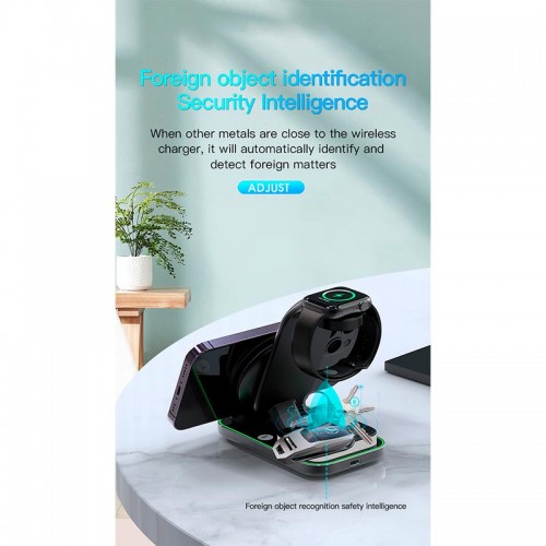 Зарядка Qi 4in1 Magnetic Wireless Charger XYJ A8 |Phone, Apple Watch, AirPods|