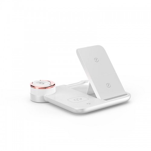 Зарядка Qi 4in1 wireless charger RGB X499 |Phone/Watch/Earphones, 15W Max|