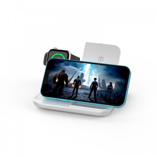 Зарядка Qi 4in1 wireless charger RGB X499 |Phone/Watch/Earphones, 15W Max|