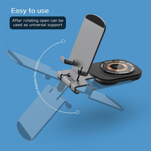 Зарядка Qi 2in1 Magnetic Wireless Charger XYJ T4 |Phone, AirPods|