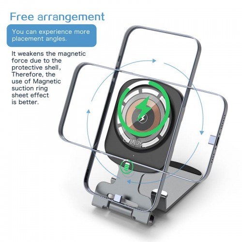 Зарядка Qi 2in1 Magnetic Wireless Charger XYJ T4 |Phone, AirPods|