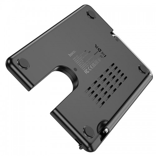 Зарядка Qi Hoco Flash folding 3-in-1 wireless fast charger CQ2 (Sam Watch / phone / earphone, 15wqi, 27w Type-C) black