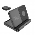 Зарядка Qi Pass складная 3-в-1 беспроводная быстрая зарядка CQ7 (iWatch + SAM) |15W| черная