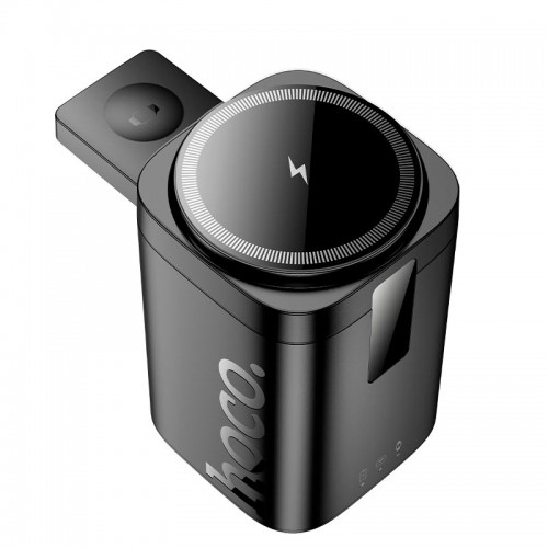 Зарядка Qi HOCO CQ20 Clever 3-in-1 desktop wireless fast charger |15W| black