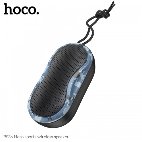 Акустика HOCO Hero sports BT5. 0 TWS BS36 |AUX, TF CARD, FM, USB| black