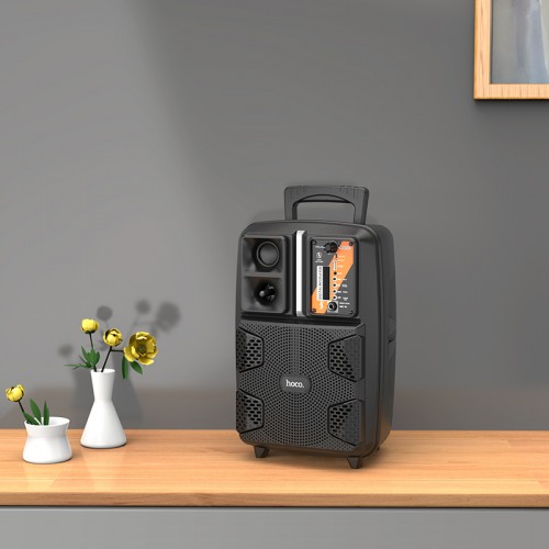 Акустика-караоке HOCO Dancer outdoor wireless speaker BS37 |3Hours, BT5.0, TWS, AUX/FM/USB| black