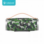 Акустика CELEBRAT TWS SP-6 |AUX/USB/TF/FM/BT5.0, 5W*2| Камуфляжный-Зеленый