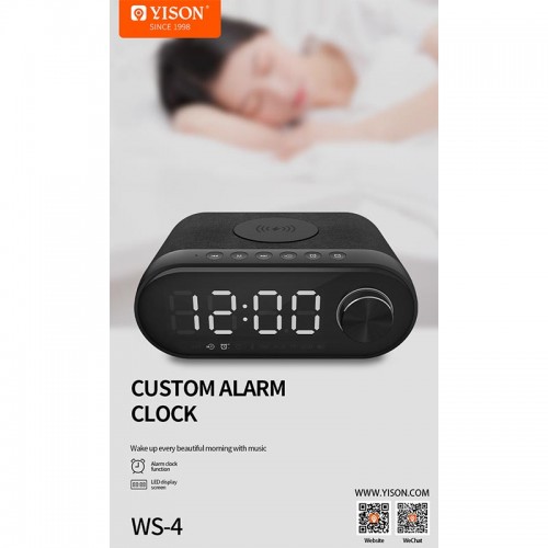 Акустика YISON with Qi Charger LED LOCK WS-4