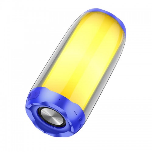 Акустика HOCO pulsating colorful luminous HC8 |4Hours, BT5.0, TWS, 360° Sound, AUX, FM, TF, USB| red