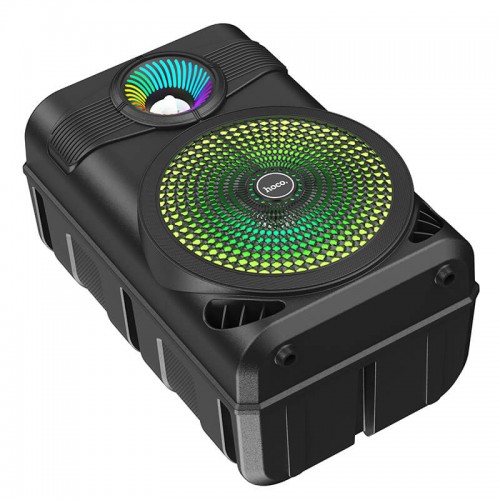 Акустика-караоке HOCO Mature outdoor BT speaker BS46 |10W, BT5.0, TWS, AUX, TF, USB, FM, 3Hours| black
