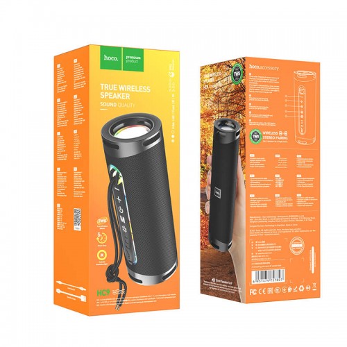 Акустика HOCO Dazzling Pulse sports BT speaker HC9 |BT5.1, TWS, AUX, FM, TF, USB, 5Hours, 5W| green