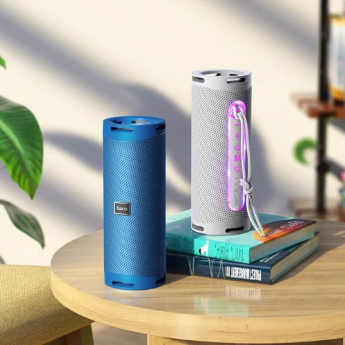 Акустика HOCO Dazzling Pulse sports BT speaker HC9 |BT5.1, TWS, AUX, FM, TF, USB, 5Hours, 5W| blue