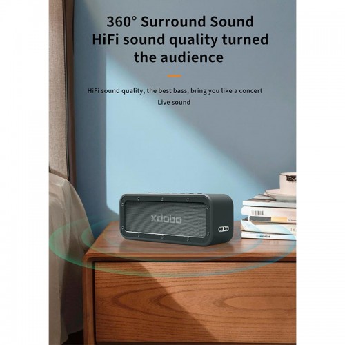 Акустика xdobo Wake 1983 IPX7 |BT5.0, AUX, 25x2W, TWS, 10h Max| black