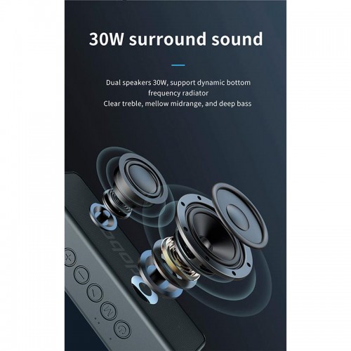 Акустика xdobo X5 IPX6 |BT5.0, DSP, 30W, TWS, AUX/TF/USB, 8h Max|