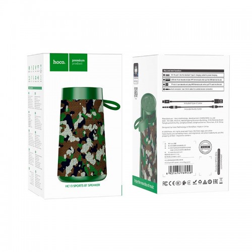 Акустика HOCO Sports BT speaker HC13 |BT5.0, USB/TF/AUX|