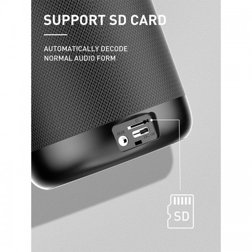 Акустика Ldnio Bass Boost BTS12 |BT5.0, TWS, AUX/SD, 4h| black