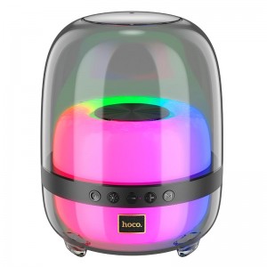 Акустика Hoco Crystal colorful luminous BT speaker BS58 |BT5.1, TWS, 10W, 4H| black