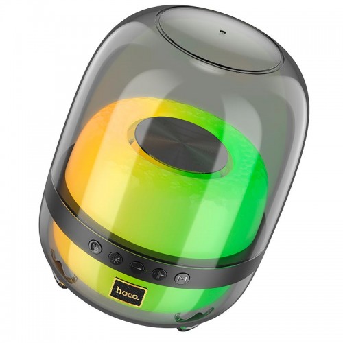 Акустика Hoco Crystal colorful luminous BT speaker BS58 |BT5.1, TWS, 10W, 4H| black