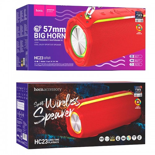 Акустика HOCO Rick sports BT speaker HC23 IPX4 |BT5.3, TWS/FM/USB/TF/AUX, 6h|