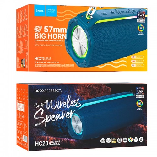 Акустика HOCO Rick sports BT speaker HC23 IPX4 |BT5.3, TWS/FM/USB/TF/AUX, 6h|