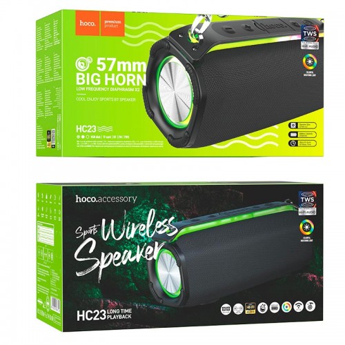 Акустика HOCO Rick sports BT speaker HC23 IPX4 |BT5.3, TWS/FM/USB/TF/AUX, 6h|
