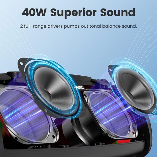 Акустика Sounarc R1 IPX6 |BT5.3, AUX/TF, 40W, TWS, 16h Max| red