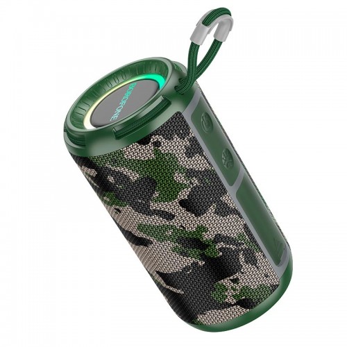 Акустика Borofone Noble sports BT speaker BR37 |BT5.3, USB/TF/FM/AUX, TWS, 5Wx2, 2h| Camouflage-Green