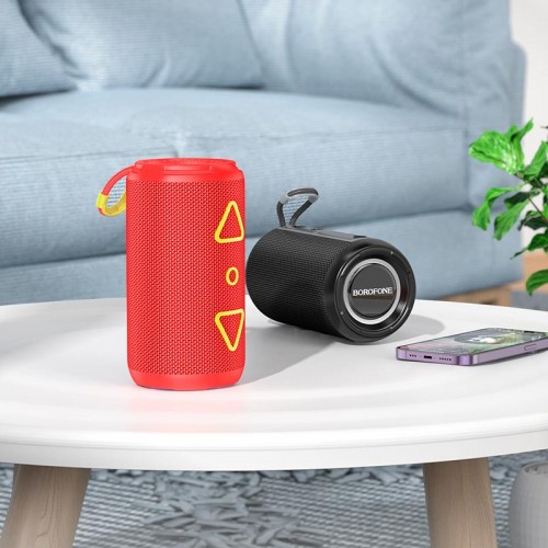 Акустика Borofone Noble sports BT speaker BR37 |BT5.3, USB/TF/FM/AUX, TWS, 5Wx2, 2h| red