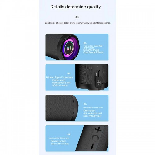 Акустика Onikuma L20 RGB IPX7 |BT5.3, 6h| black