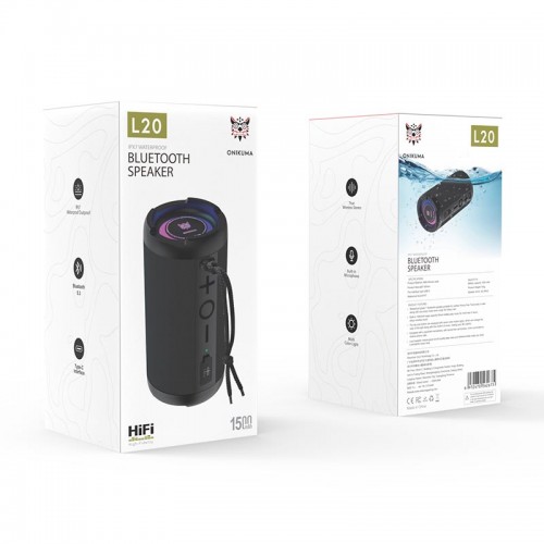 Акустика Onikuma L20 RGB IPX7 |BT5.3, 6h| black