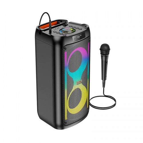 Акустика-караоке HOCO Danny outdoor BT speaker HA6 |BT5.3/USB/AUX/TF/FM, 15W*2, TWS, 5h|