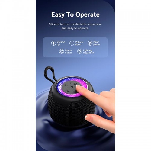 Акустика USAMS Mini Wireless BT Speaker US-YX014 1200mAh |BT5.3, TWS| black