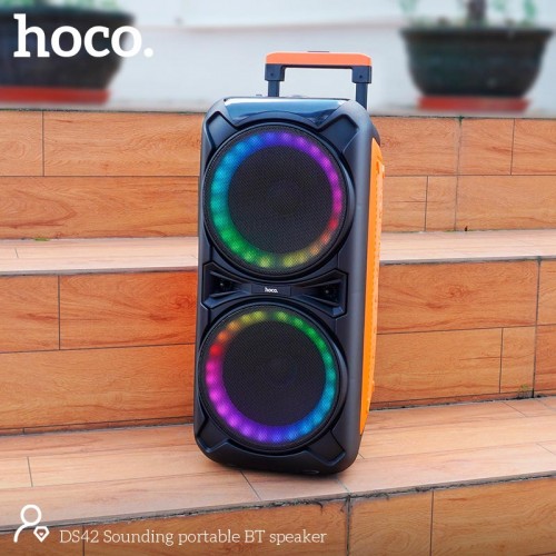 Акустика-караоке Hoco Sounding BT speaker DS42 |BT5.0, TWS, AUX/USB/TF/FM, 30W| black