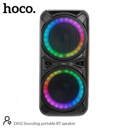 Акустика-караоке Hoco Sounding BT speaker DS42 |BT5.0, TWS, AUX/USB/TF/FM, 30W| black