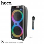 Акустика-караоке Hoco Cody Portable BT speaker DS41 |BT5.0, TWS, AUX/USB/TF/FM, 40W| black