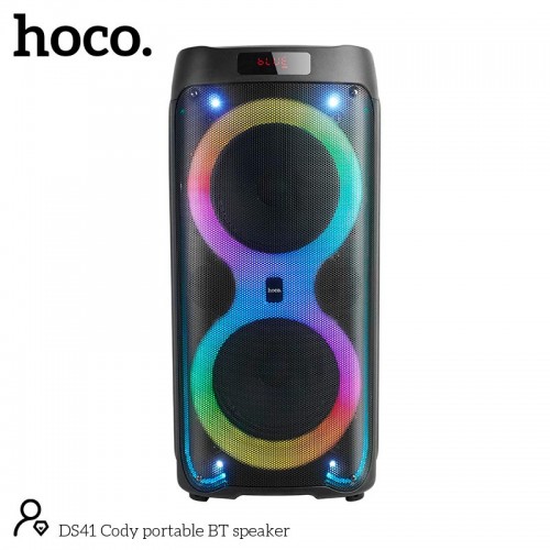 Акустика-караоке Hoco Cody Portable BT speaker DS41 |BT5.0, TWS, AUX/USB/TF/FM, 40W|