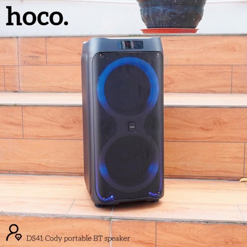 Акустика-караоке Hoco Cody Portable BT speaker DS41 |BT5.0, TWS, AUX/USB/TF/FM, 40W|