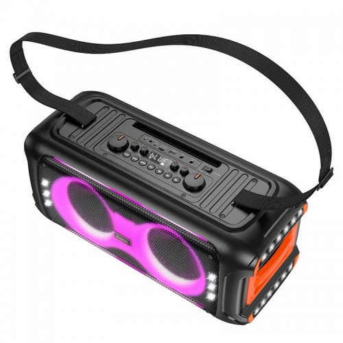 Акустика-караоке HOCO Kayman dual-mic outdoor BT speaker HA9 |BT5.4, 40W, TWS/USB/TF, 8h| black